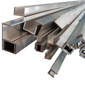 U-Profil Aluminium blank gepresst 20x20x20mm Außenmaß